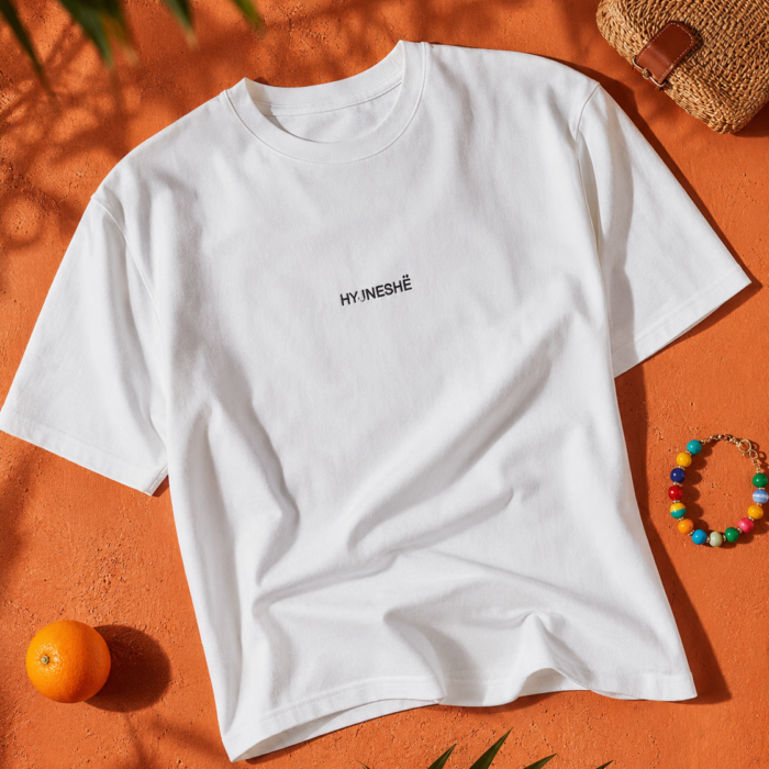 HYJNESHË – T-Shirt i Bardhe me Qëndisje